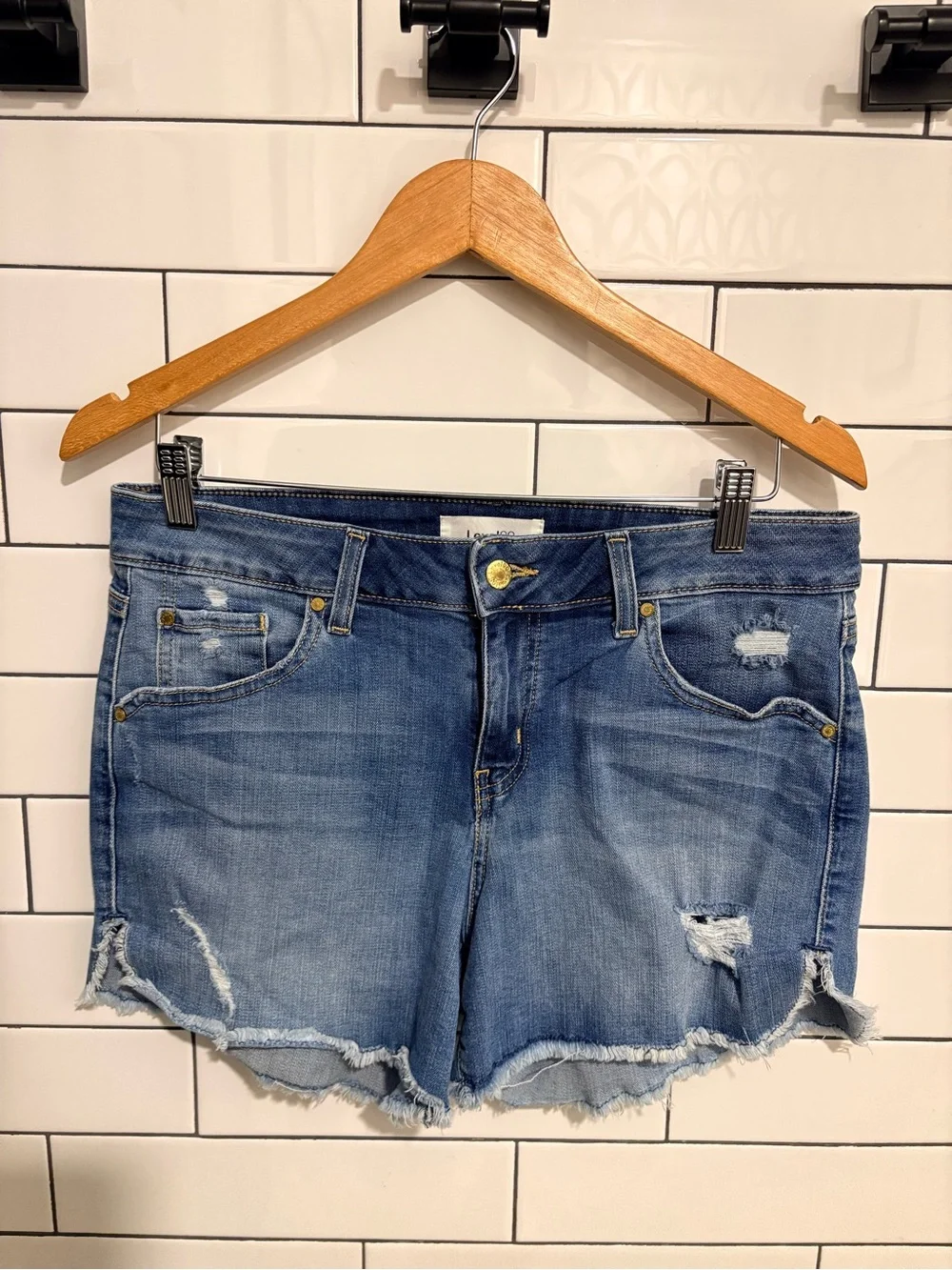 Anthropologie Level 99 Denim Cutoff Shorts 29 - Picture 3 of 8